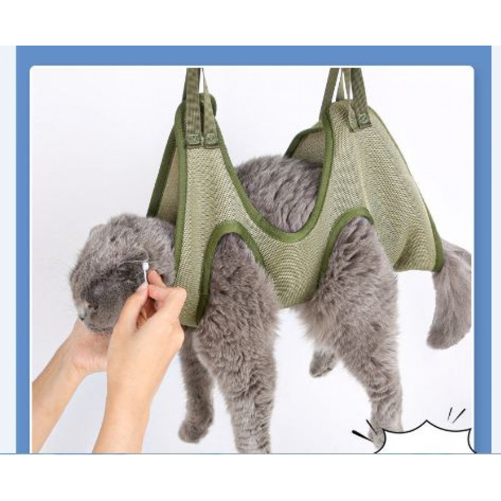 Cat Grooming nail cutting anti scratch bite fixed bag bath Trimming Restraint Bag Pet Beauty hammock hanging Pet Supplies Set