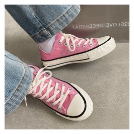 Women Low High Top Canvas Shoes For Men Unisex Athletic Sneakers Female Vulcanized Casual Running Designer Shoes Couple Sneakers